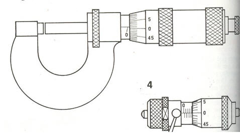 Set Di 4 Micrometri Esterni - Campo Di Misura 0-100mm - Precisione 0,01mm - Per Officina E Fai Da Te - Foto 9